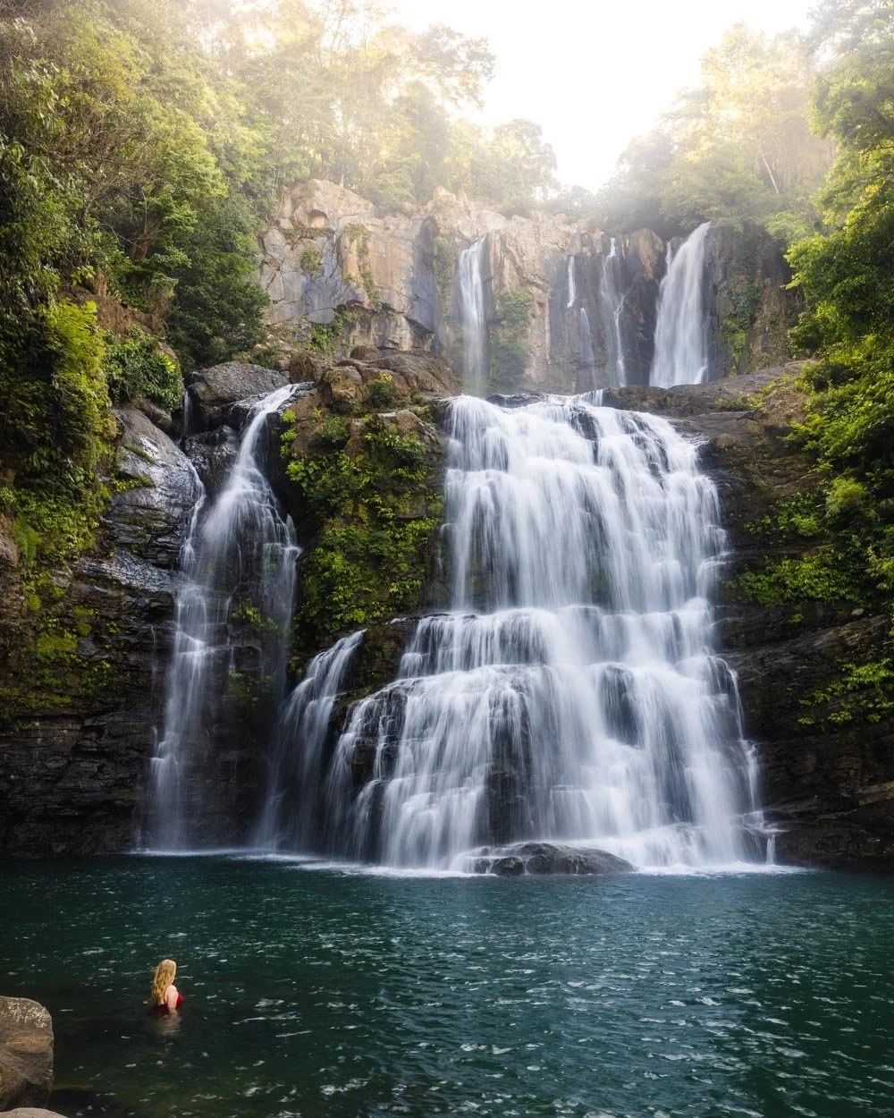 Nauyaca-style jungle waterfall and swimming pool